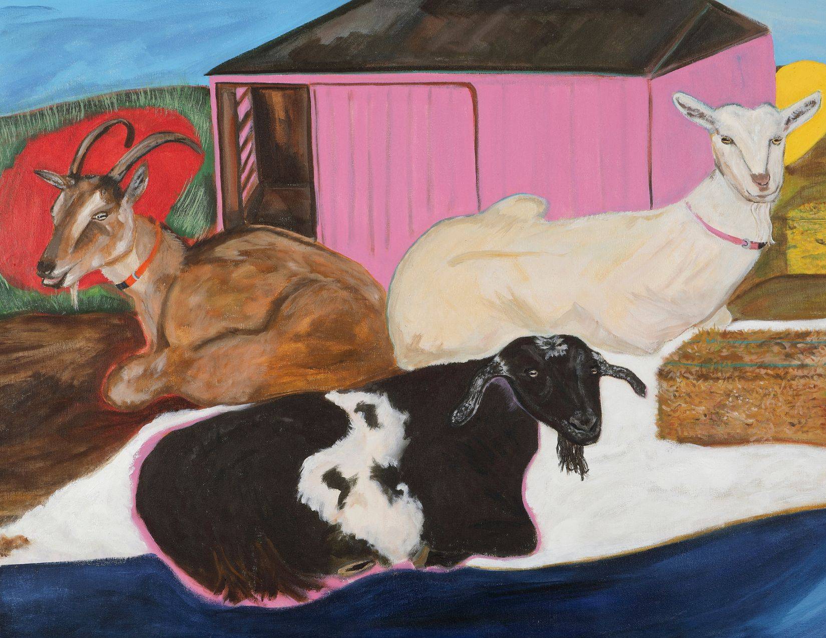 Kandace Creel Falcon's painting, In Rural We Tend to the Herd, and Artists Respond: People, Place, and Prosperity project