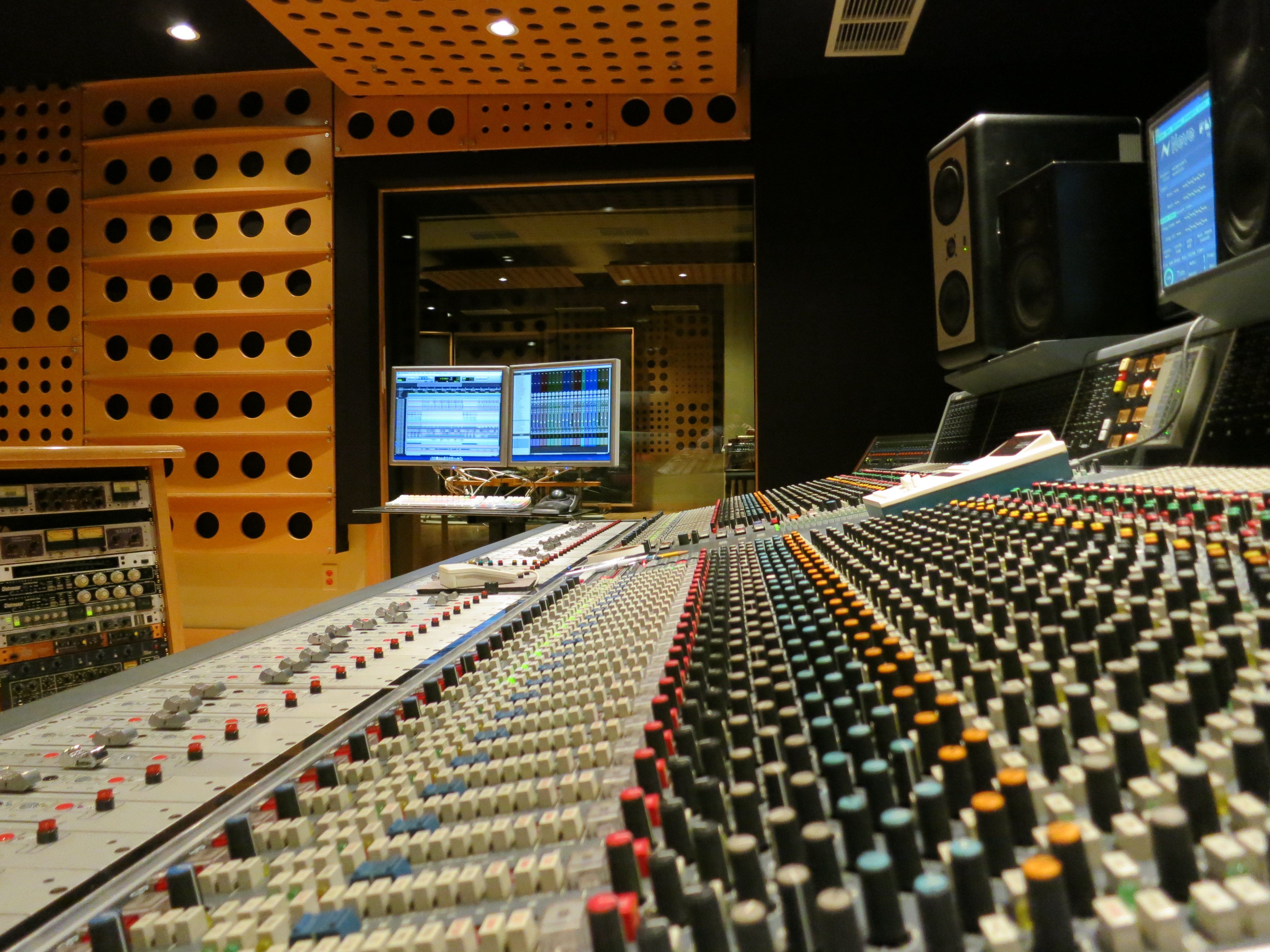 Interior of The Terrarium recording studio.