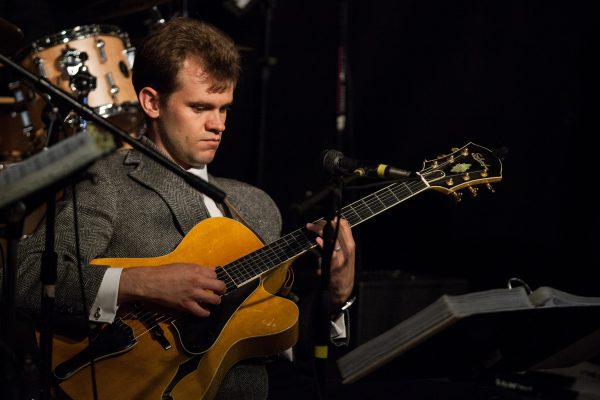 Jazz musician Sam Miltich performing at the 2015 Rural Arts and Culture Summit.