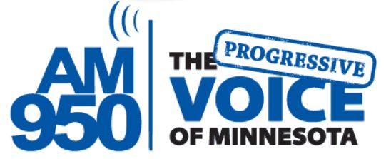 Logo of AM950, The Progressive Voice of Minnesota