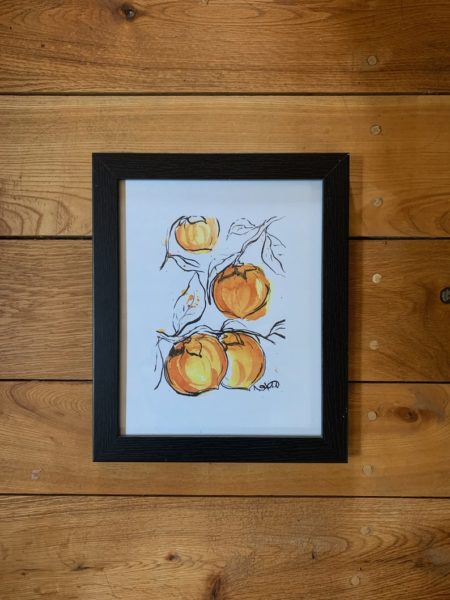 Precious Persimmons framed print