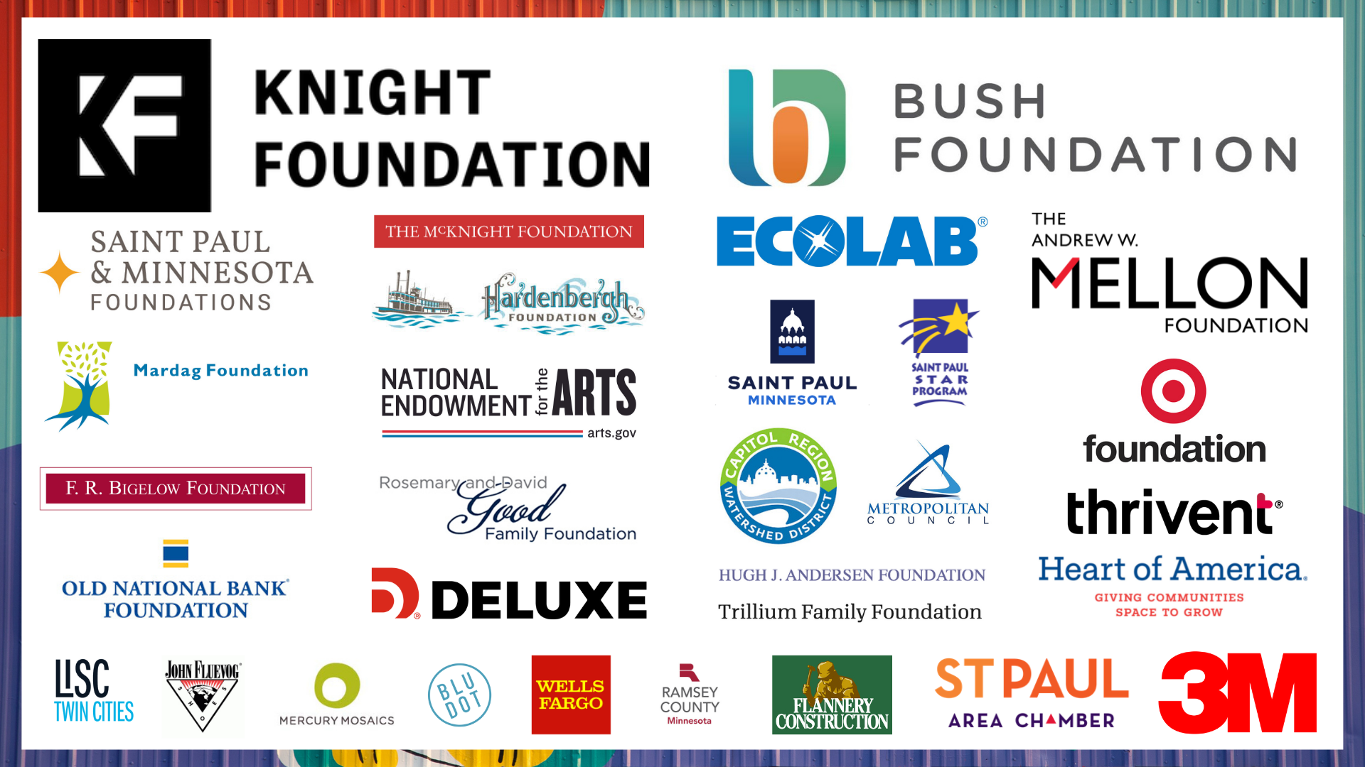 Capital Campaign Foundation Supporters