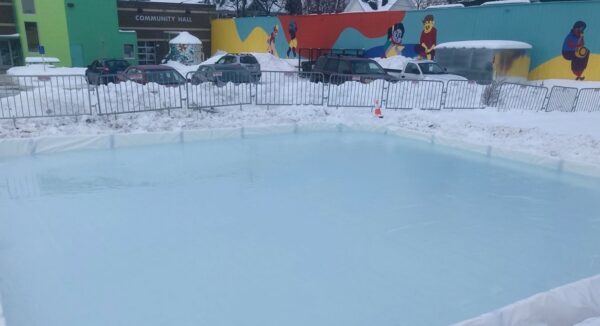 A photo of the ice rink at Springboard for the Arts in Saint Paul, Minnesota.